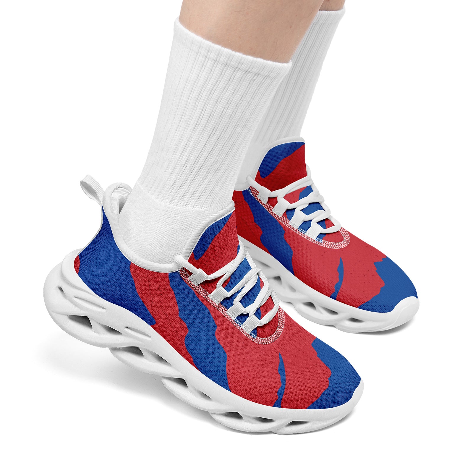 Custom South Korea 2026 World Cup Sneakers DIY Country Flag Running Shoes Lightweight Sport Shoes Gift for Football Fans Personalized Team Name and Logo FN003-F009130-1
