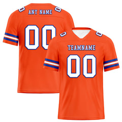 Custom Orange Denver Personalized Authentic Football Jersey FBJ02-E0601-14