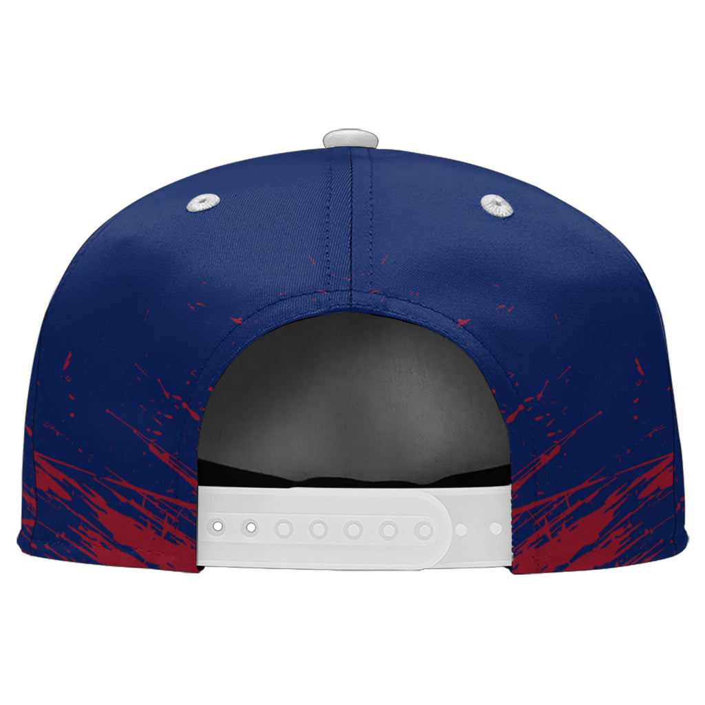Custom Blue White New York Football Jersey and Hat Combo Offer Personalized Combo ZH-D020326-21