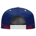 Custom Blue White New York Football Jersey and Hat Combo Offer Personalized Combo ZH-D020326-21