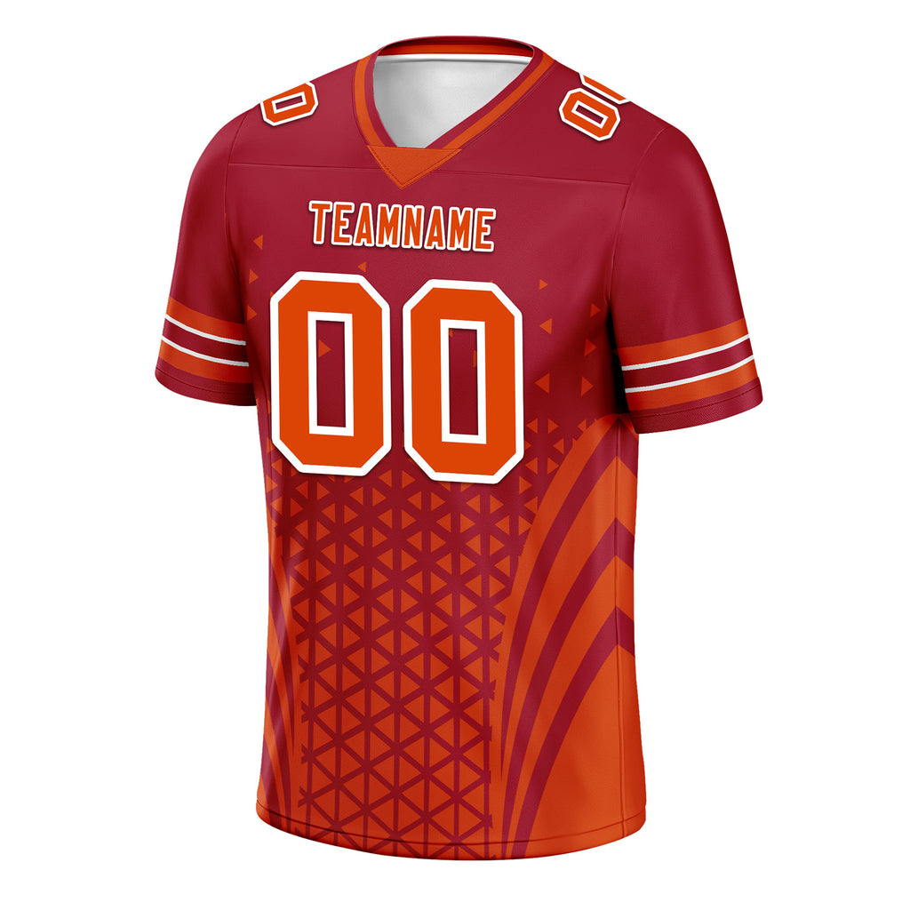 Custom Red White Florida Football Jersey and Sports Shoes Combo Offer Personalized Combo ZH-D023031-29