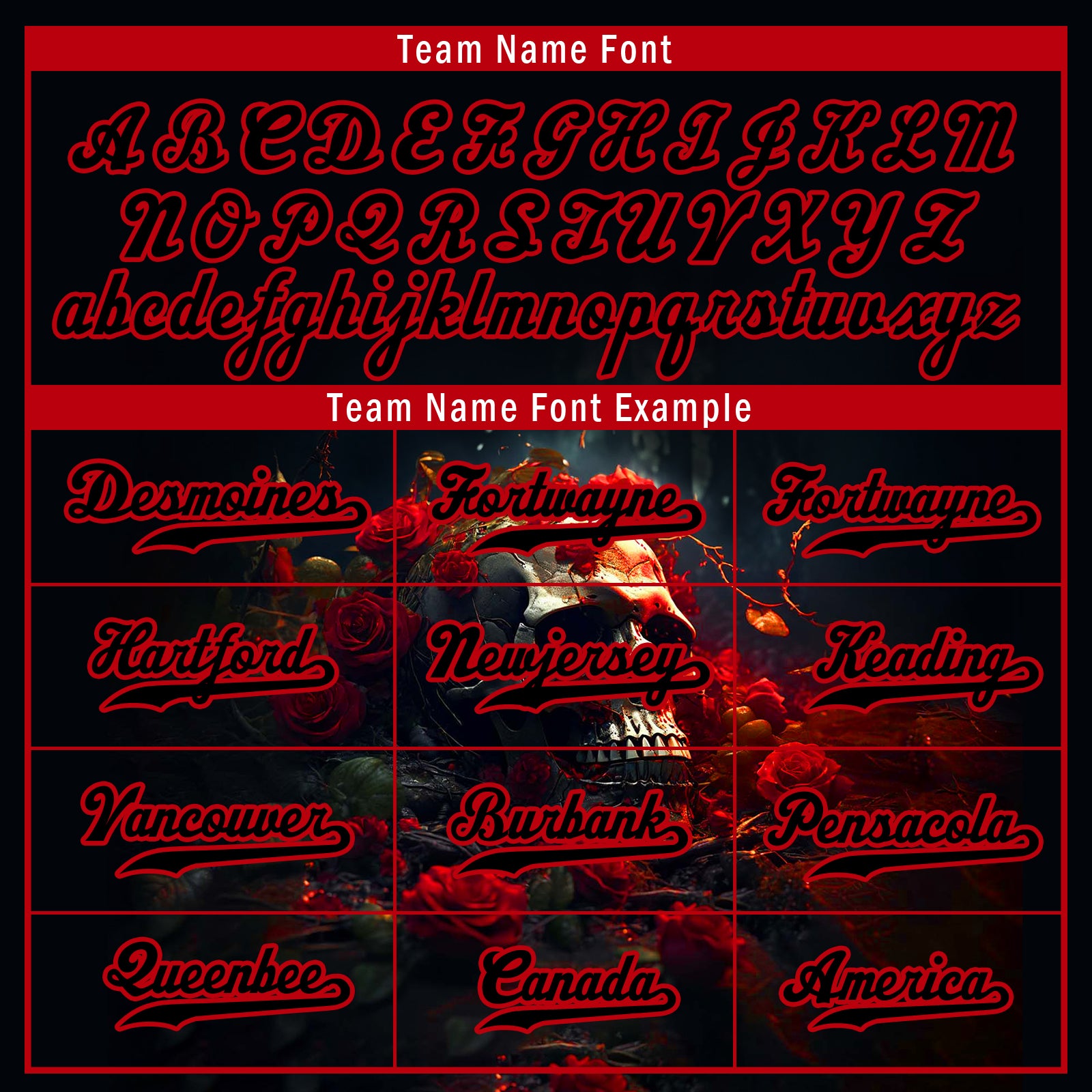 Custom Gothic Personalized Authentic Baseball Jersey BSBJ01-E06003