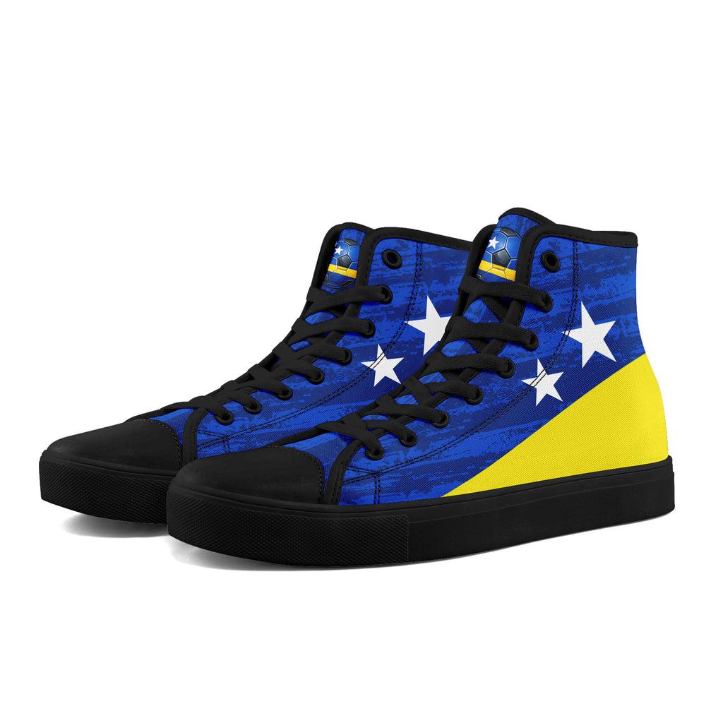 Custom Curaçao 2026 World Cup Sneakers DIY Country Flag Running Shoes Lightweight Sport Shoes Gift for Football Fans Personalized Team Name and Logo FN024-F009098-2