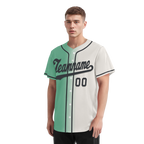 Custom Green White Gradient Fashion Personalized Authentic Baseball Jersey BSBJ01-D0a708a