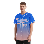 Custom Blue Pink Fade Fashion Personalized Authentic Baseball Jersey BSBJ01-D0a70e0