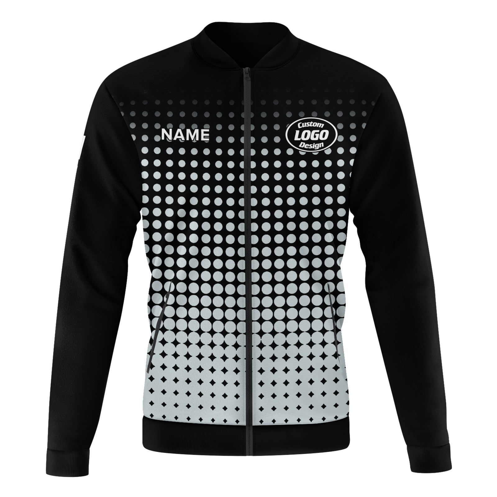 Custom Jacket Bomber Full-Snap Varsity Letterman Personalized Jacket PR092-D020346-3