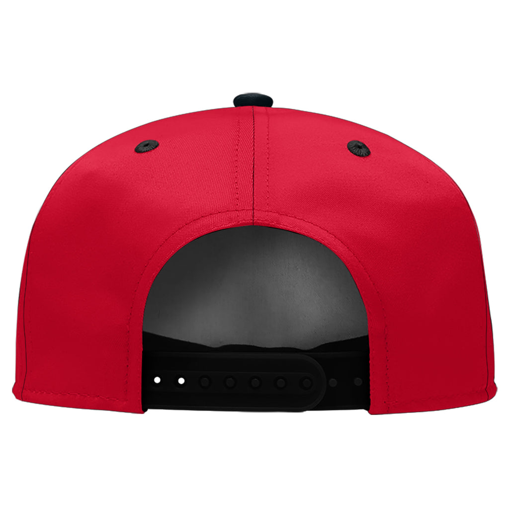 Custom Red Houston Hat Sport Design Cap Stitched Adjustable Personalized PR067B-D020262-12