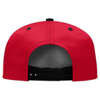 Custom Red Houston Hat Sport Design Cap Stitched Adjustable Personalized PR067B-D020262-12