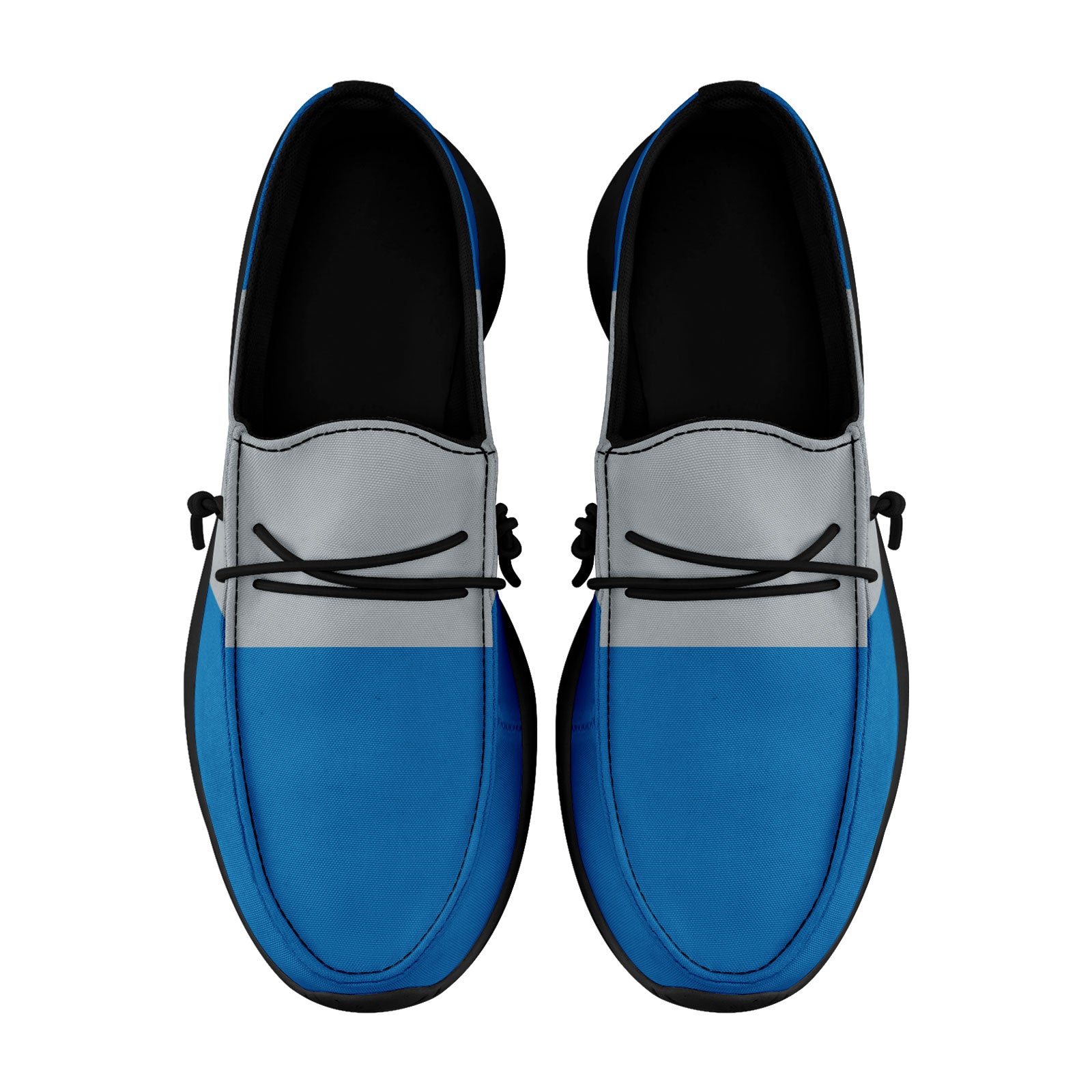 Custom Detroit Blue Gray Shoes Personalized Sneaker FN018-D020278-11