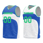 Custom Blue White Classic Style Reversible Basketball Uniform Personalized Ordinary BBJR-D017009