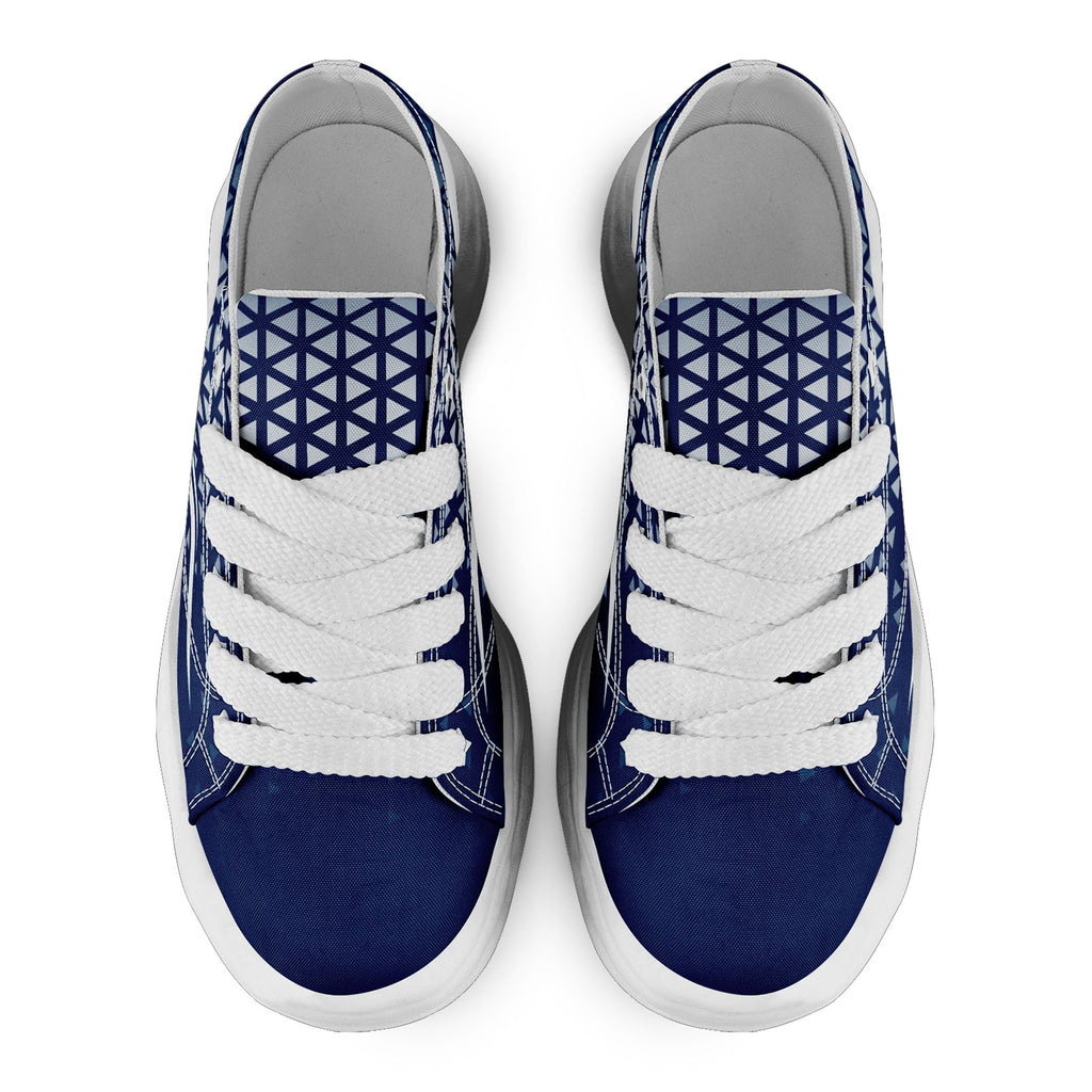 Custom Blue White Indiana Football Jersey and Sports Shoes Combo Offer Personalized Combo ZH-D023031-14