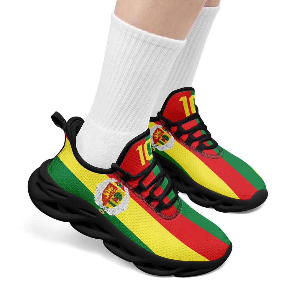 Custom Senegal 2026 World Cup Sneakers DIY Country Flag Running Shoes Lightweight Sport Shoes Gift for Football Fans Personalized Team Name and Logo FN003-F009094-1
