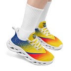 Custom Ecuador 2026 World Cup Sneakers DIY Country Flag Running Shoes Lightweight Sport Shoes Gift for Football Fans Personalized Team Name and Logo FN003-F009077-3