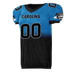 Custom Blue Black Fade Fashion Carolina High-Performance American Football Jersey FBJ06-D020252-5