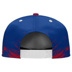 Custom Red Blue Buffalo Football Jersey and Hat Combo Offer Personalized Combo ZH-D020326-4