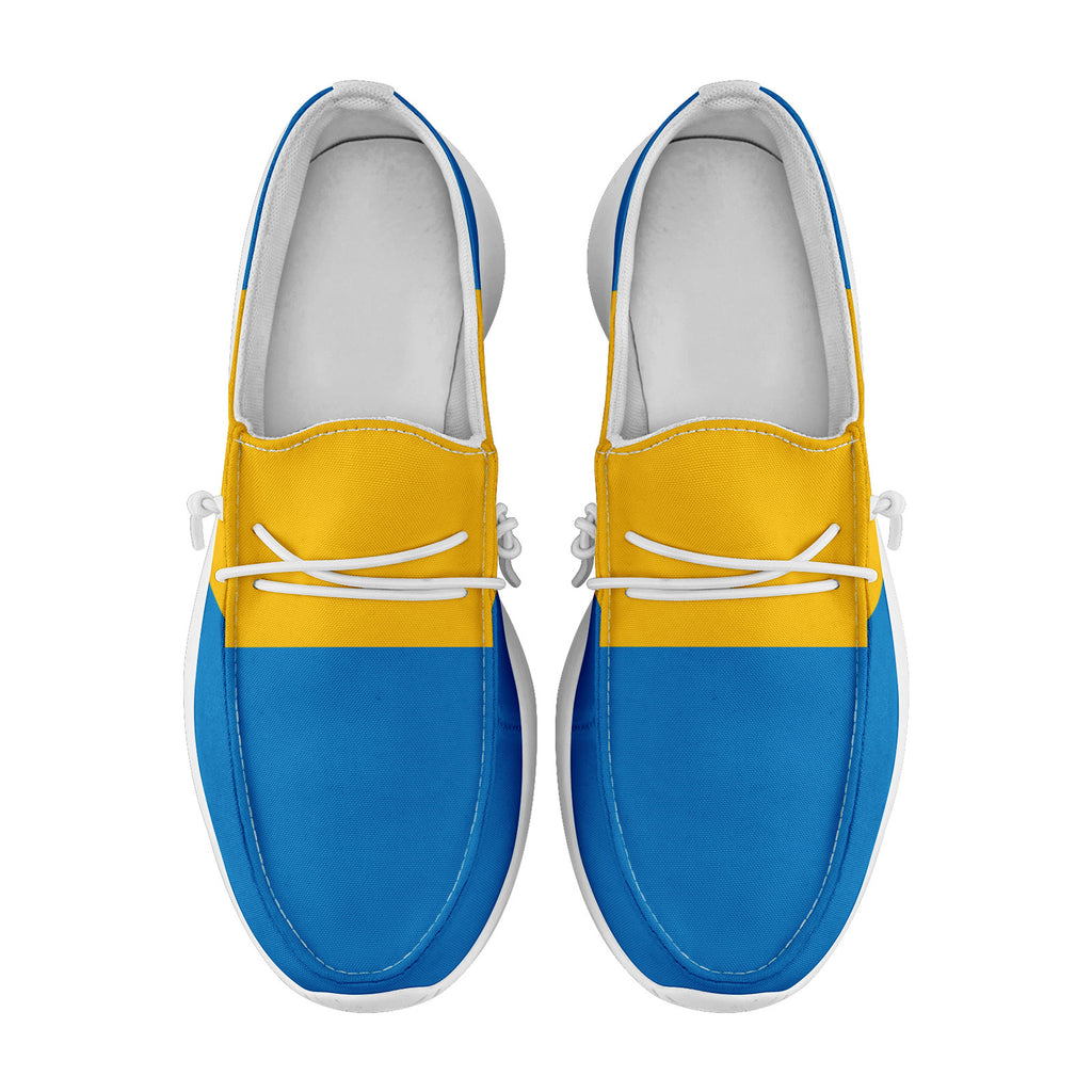 Custom Yellow Blue Los Angeles Jacket and Sports Shoes Combo Offer Personalized Combo ZH-D020294-22