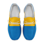 Custom Yellow Blue Los Angeles Jacket and Sports Shoes Combo Offer Personalized Combo ZH-D020294-22