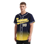 Custom Blue Yellow Fade Fashion Personalized Authentic Baseball Jersey BSBJ01-D0a70e9