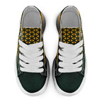 Custom Green Yellow Wisconsin Football Jersey and Sports Shoes Combo Offer Personalized Combo ZH-D023031-13