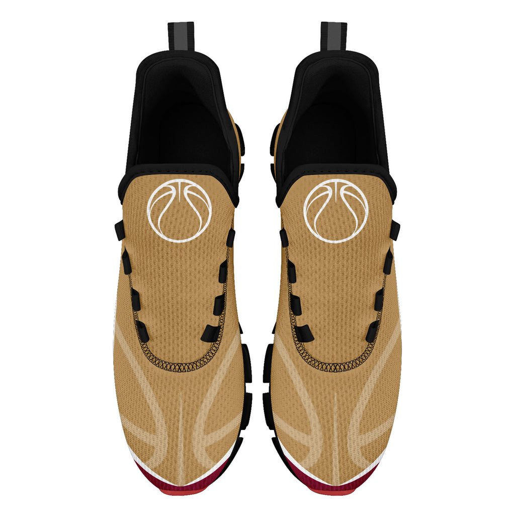 Custom Red Gold Maxsoul Shoes Personalized Sneaker FN003XD-D020391-16