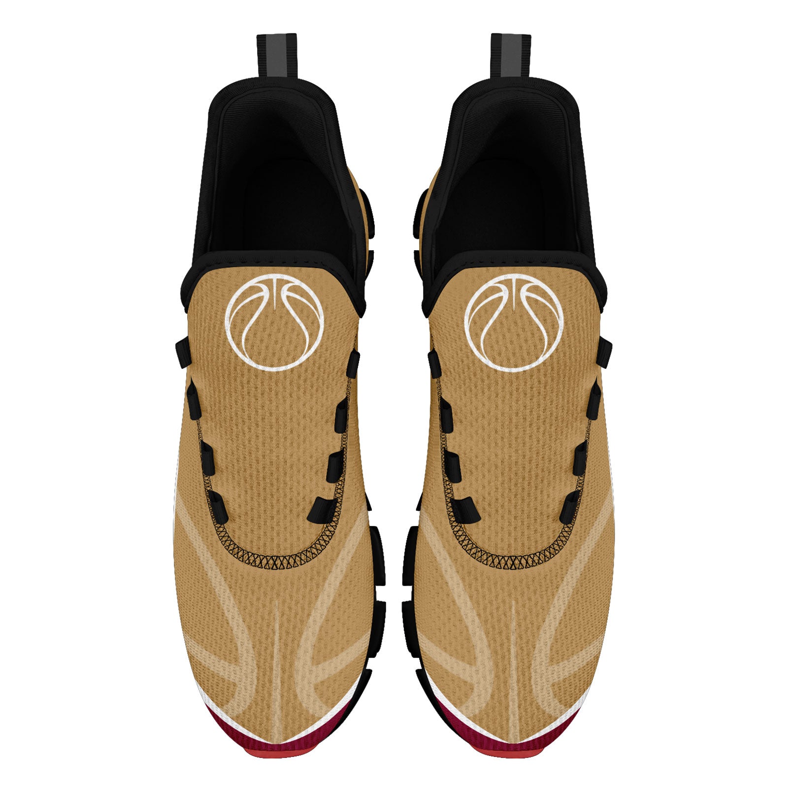 Custom Red Gold Maxsoul Shoes Personalized Sneaker FN003XD-D020391-16