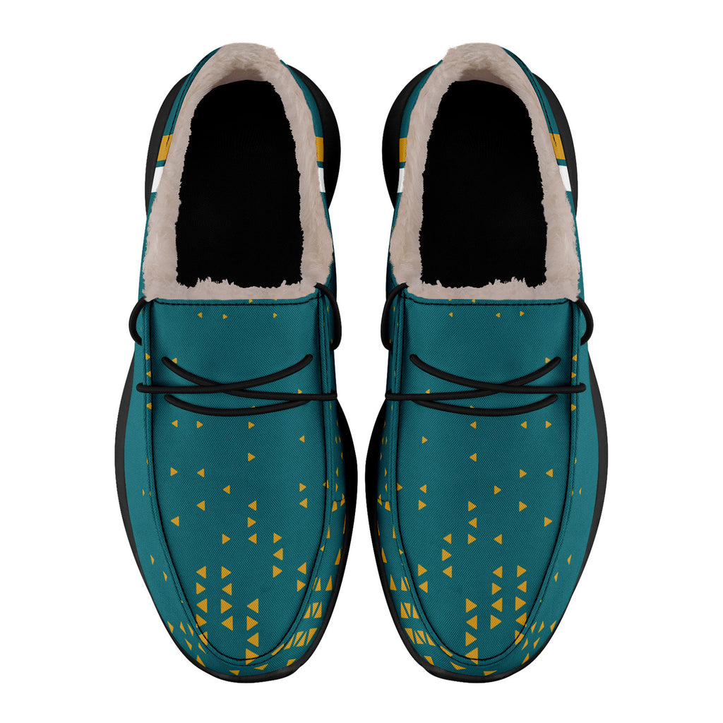 Custom Green Yellow Jacksonville Shoes Personalized Sneaker FN042-D020279-16