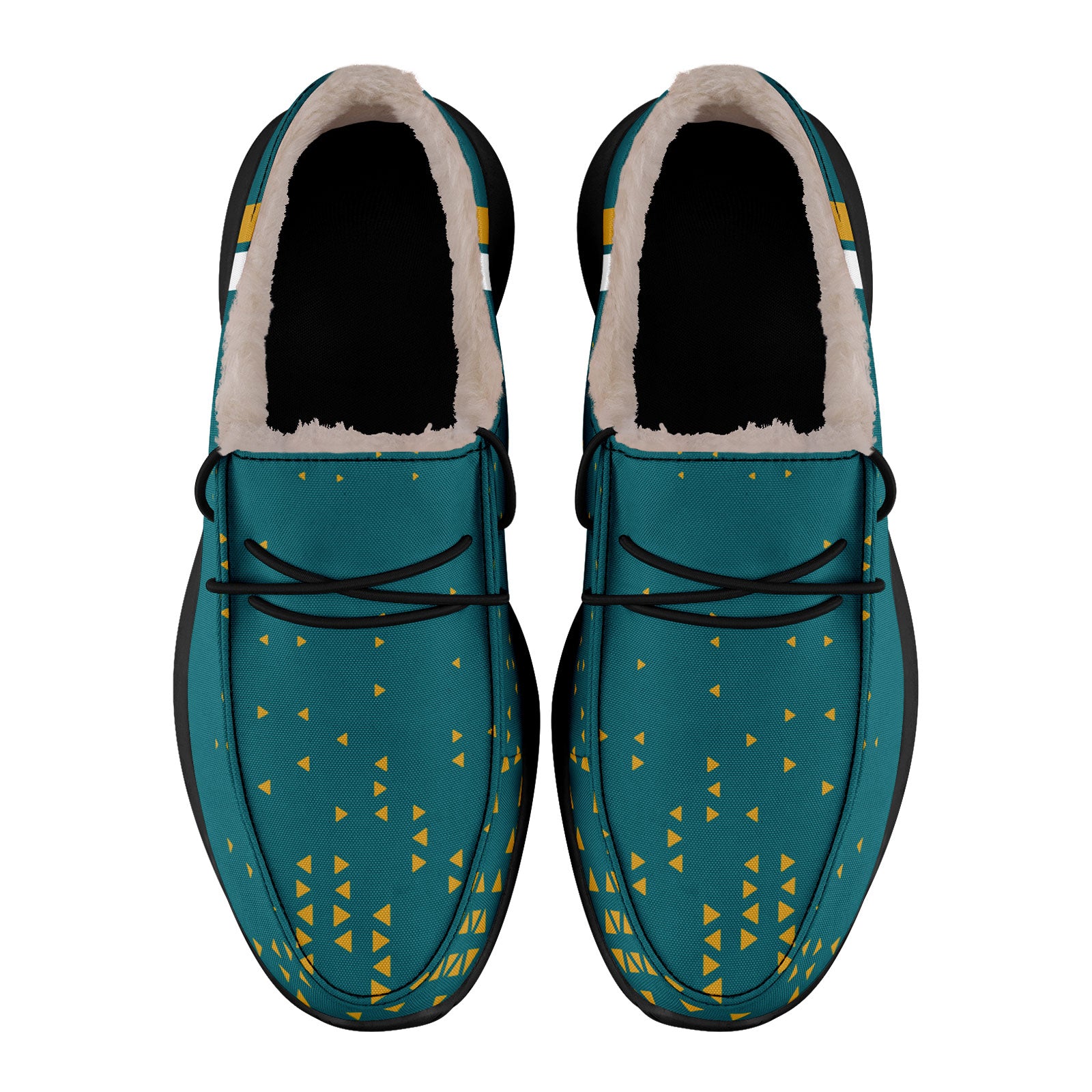 Custom Green Yellow Jacksonville Shoes Personalized Sneaker FN042-D020279-16