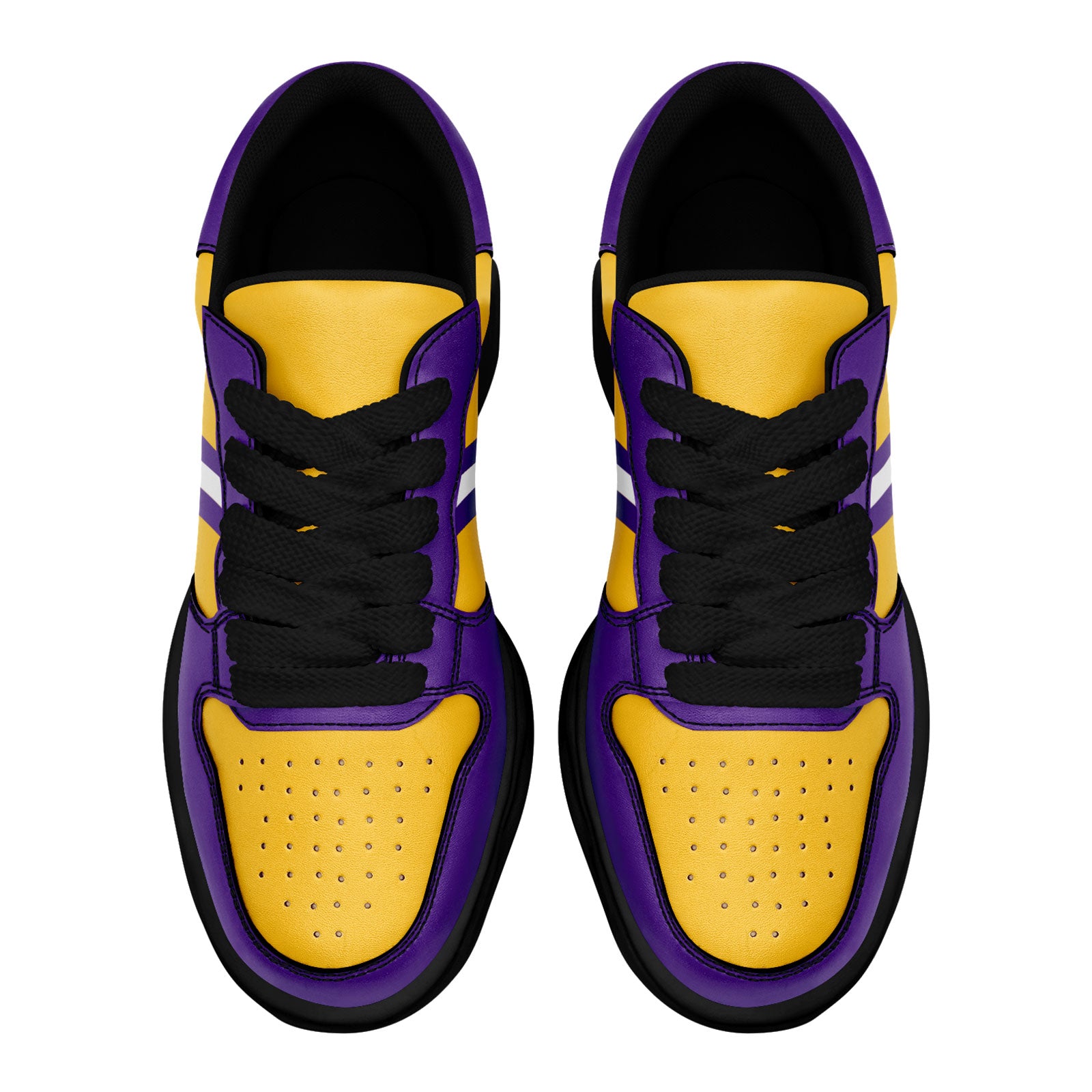 Custom Purple Yellow Minnesota Shoes Personalized Sneaker FN032-D020389-17