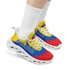 Custom Ecuador 2026 World Cup Sneakers DIY Country Flag Running Shoes Lightweight Sport Shoes Gift for Football Fans Personalized Team Name and Logo FN003-F009077-5