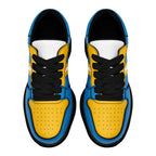 Custom Blue Yellow Los Angeles Shoes Personalized Sneaker FN032-D020389-22