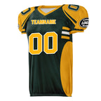 Custom Green Yellow Wisconsin High-Performance American Football Jersey FBJ06-D023001-13