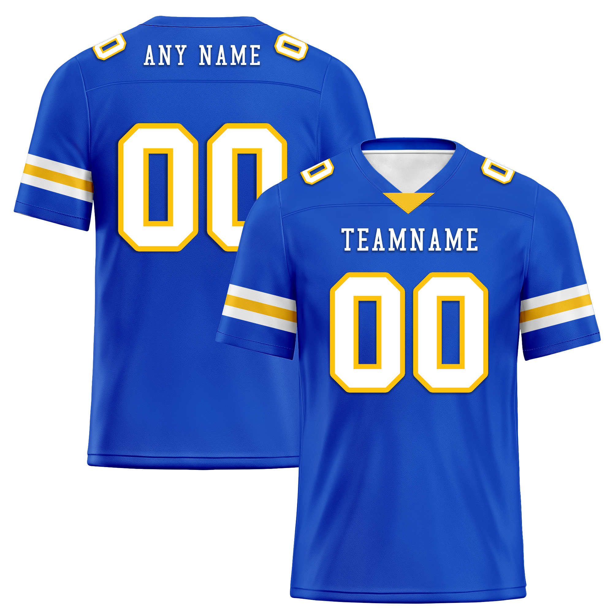 Custom Blue Classic Style Personalized Authentic Football Jersey FBJ02-bd0a70bb