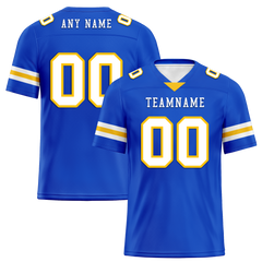 Custom Blue Classic Style Personalized Authentic Football Jersey FBJ02-bd0a70bb