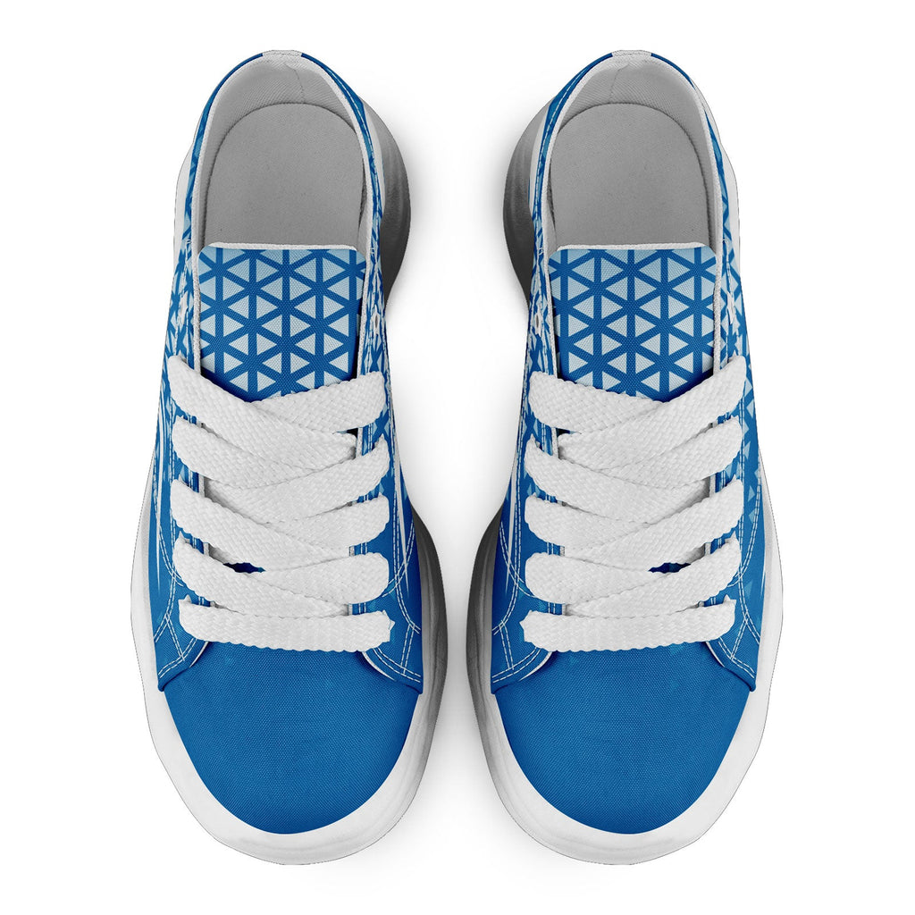 Custom Blue White Michigan Shoes Personalized Sneaker FN038-D023003-11 Custom Online