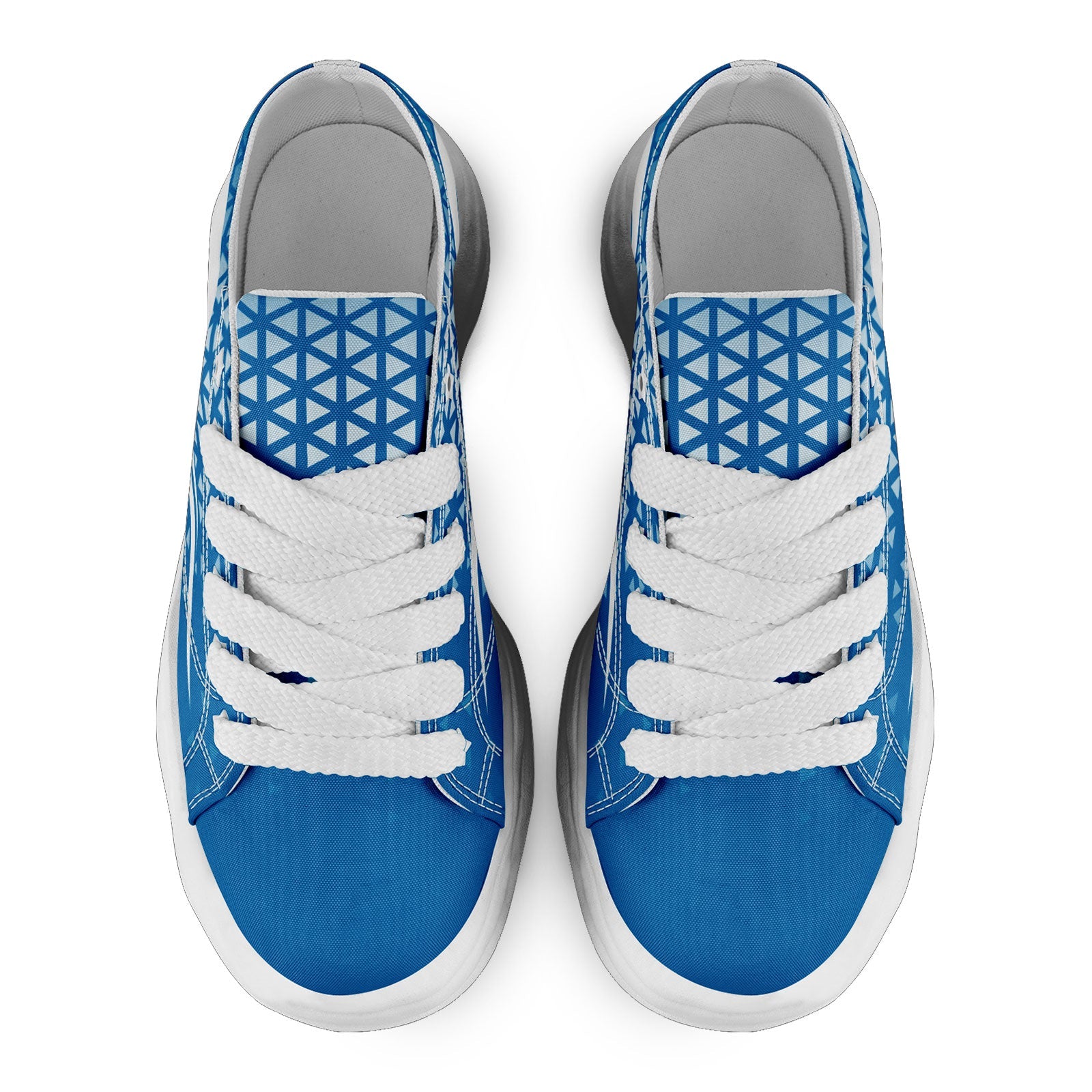 Custom Blue White Michigan Shoes Personalized Sneaker FN038-D023003-11 Custom Online