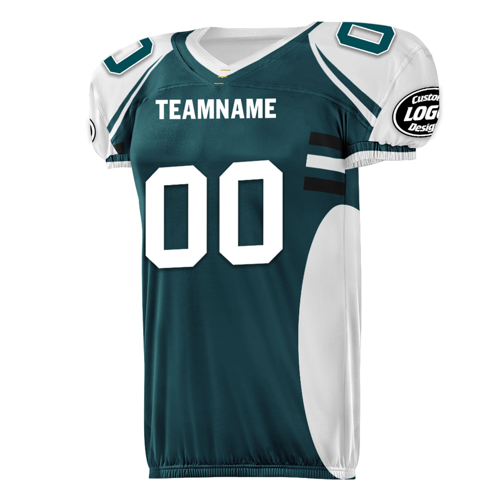 Custom Green White Pennsylvania High-Performance American Football Jersey FBJ06-D023001-23