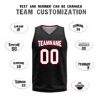 Custom Black Red Plaid Portland City Edition Personalized Reversible Basketball Set Sports Basketball Jersey BBJ01R-D0610-25-COOLMAX