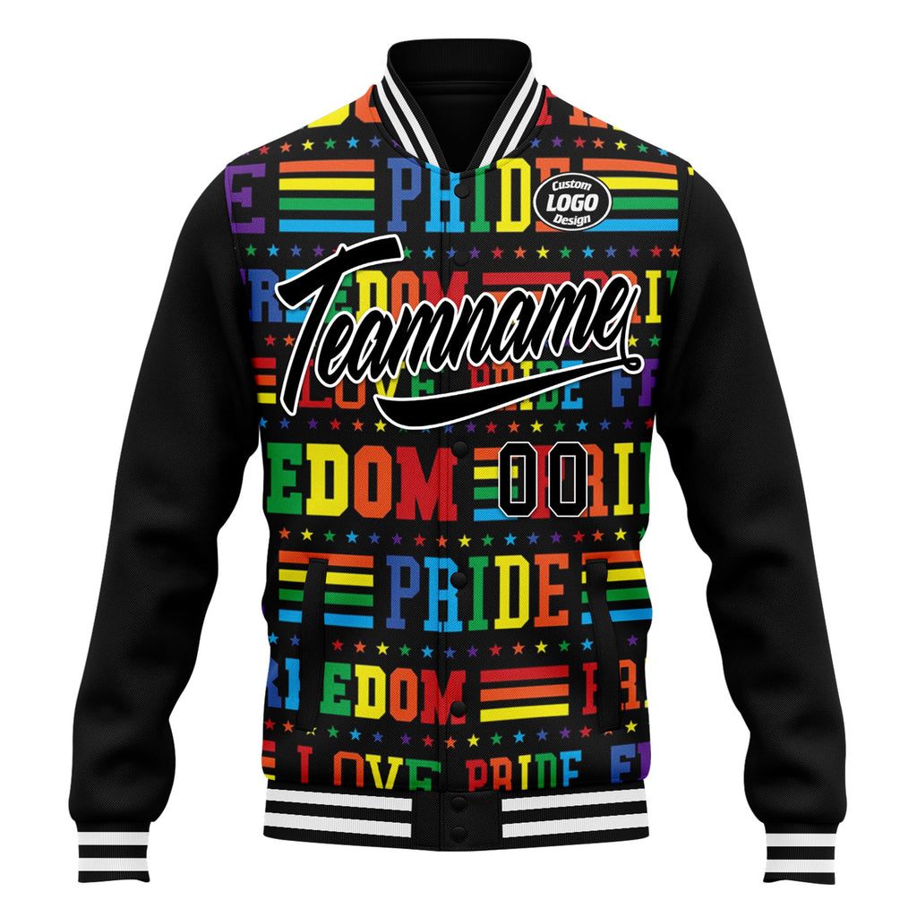 Custom Jacket Bomber Full-Snap Varsity Letterman Personalized Jacket FZ005-D025003-5