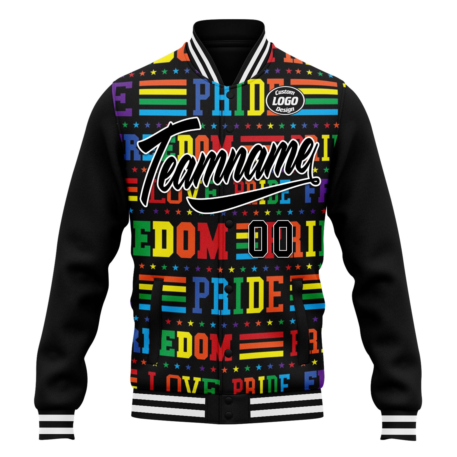 Custom Jacket Bomber Full-Snap Varsity Letterman Personalized Jacket FZ005-D025003-5