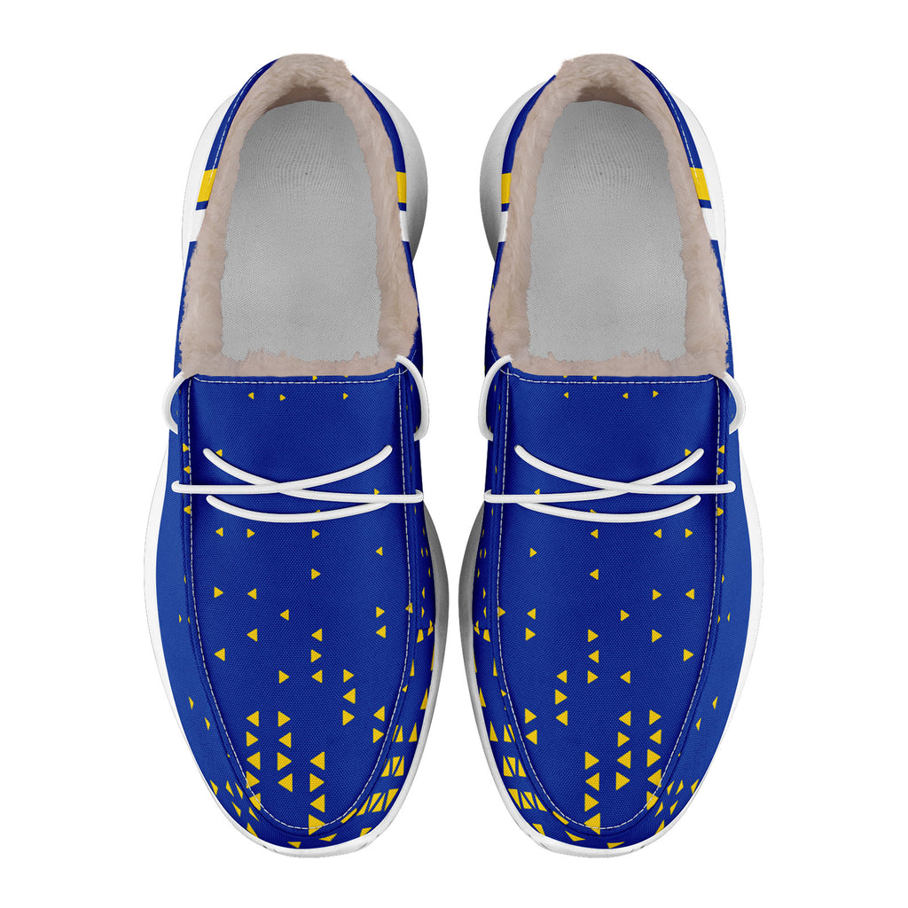 Custom Blue Yellow Los Angeles Shoes Personalized Sneaker FN042-D020279-15