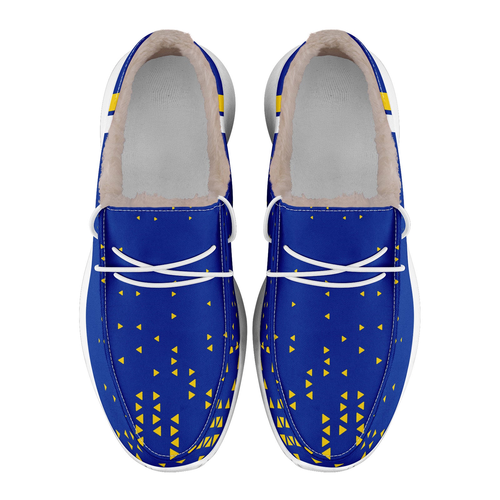 Custom Blue Yellow Los Angeles Shoes Personalized Sneaker FN042-D020279-15