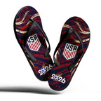 Custom United States 2026 World Cup Sneakers DIY Country Flag Running Shoes Lightweight Sport Shoes Gift for Football Fans Personalized Team Name and Logo FN058-F028041-7