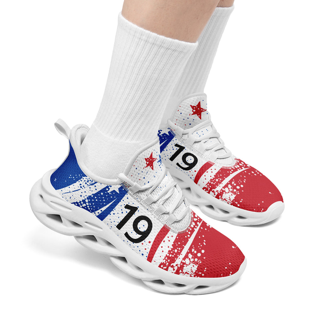 Custom South Korea 2026 World Cup Sneakers DIY Country Flag Running Shoes Lightweight Sport Shoes Gift for Football Fans Personalized Team Name and Logo FN003-F009114-3