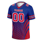 Custom Blue Red New York Personalized Authentic Football Jersey FBJ02-D023033-4