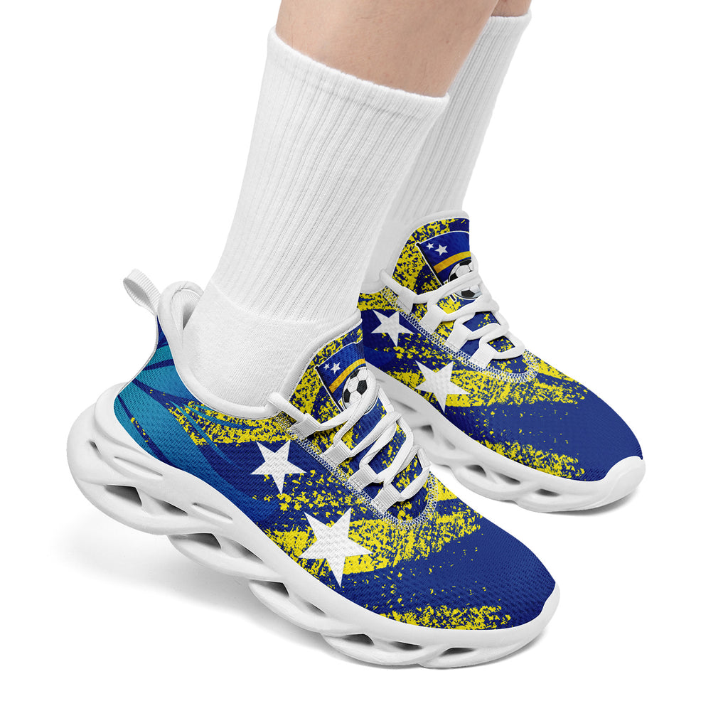 Custom Curaçao 2026 World Cup Sneakers DIY Country Flag Running Shoes Lightweight Sport Shoes Gift for Football Fans Personalized Team Name and Logo FN003-F009074-4