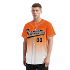 Custom Orange White Fade Fashion Personalized Authentic Baseball Jersey BSBJ01-D0a70dd