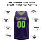 Custom Purple Green Gold New Orleans City Edition Personalized Reversible Basketball Set Sports Basketball Jersey BBJ01R-D0610-19