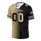 Custom Black Yellow Louisiana Personalized Authentic Football Jersey FBJ02-D028017-10