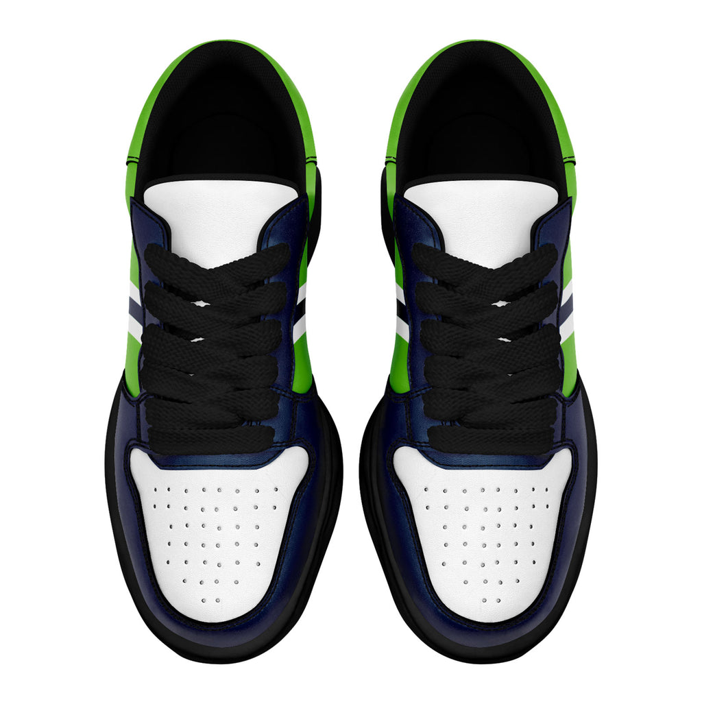 Custom Blue Green Seattle Shoes Personalized Sneaker FN032-D020389-27