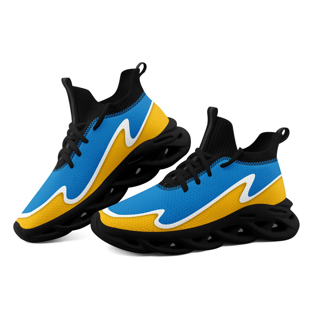 Custom Blue Yellow Maxsoul Shoes Personalized Sneaker FN030A-E020011-21